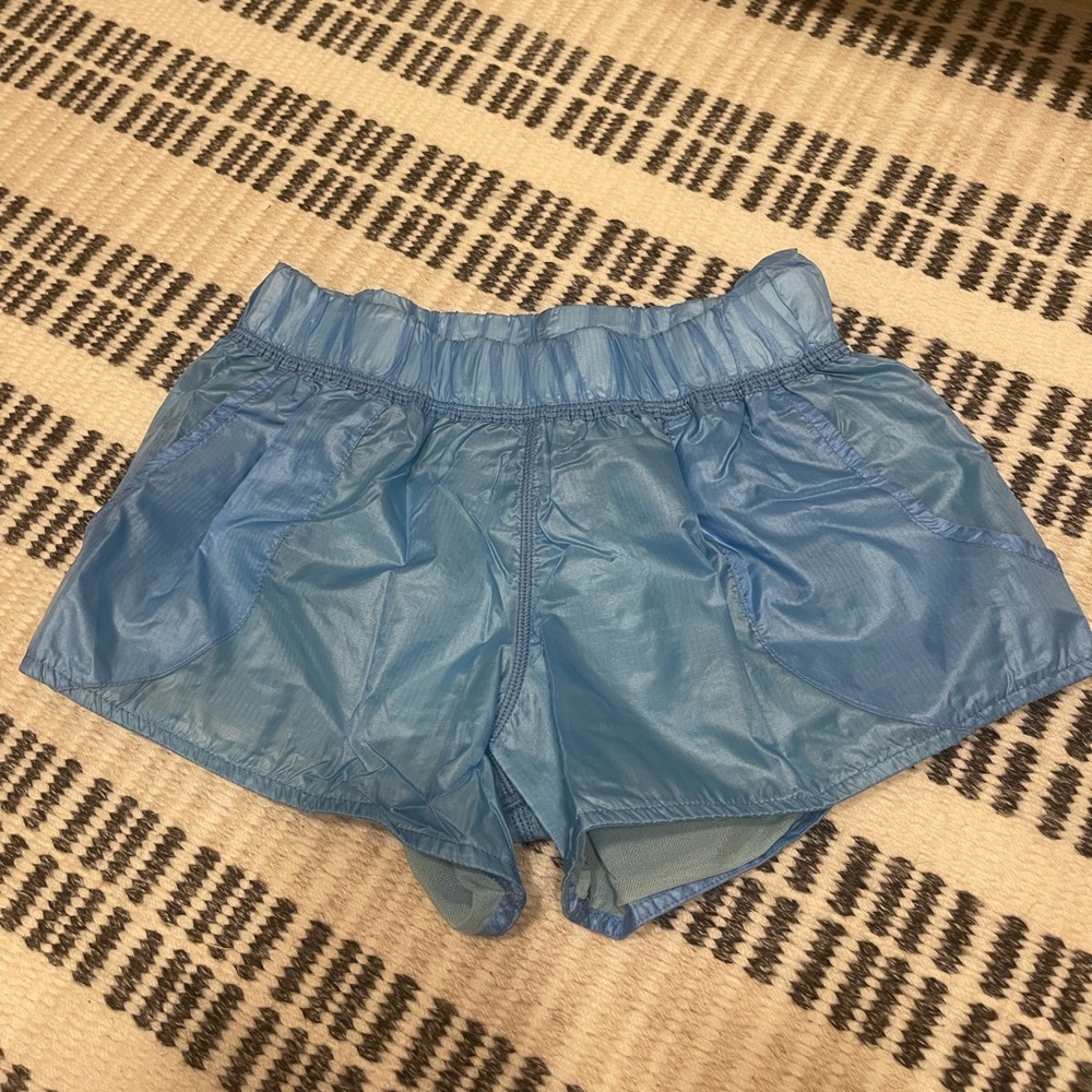 Cute blue workout shorts. Flattering on and light material